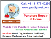 Doorstep Bike, Car Tube Tyre Puncture Repair in Hitech City